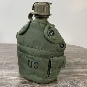US Military Water Canteen, Lined Cover LC-2 & Metal Cup Unicor SPO100-03-F-EA78